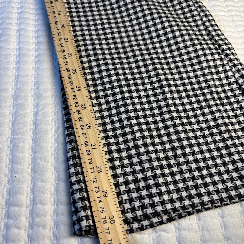 EST 1946 Houndstooth Bootcut Pants Women's 16 Mid Rise Black White Preppy Office - Picture 6 of 7